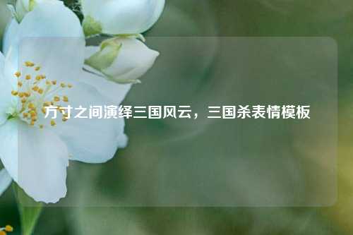 方寸之间演绎三国风云，三国杀表情模板