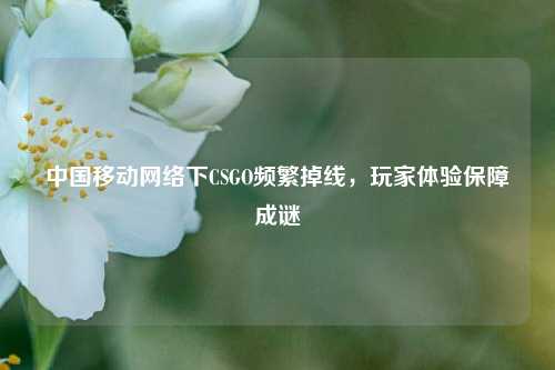 中国移动网络下CSGO频繁掉线，玩家体验保障成谜