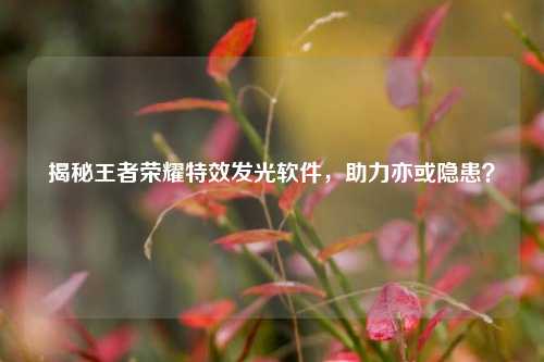 揭秘王者荣耀特效发光软件,助力亦或隐患? 揭秘王者荣耀特效发光软件,助力亦或隐患?
