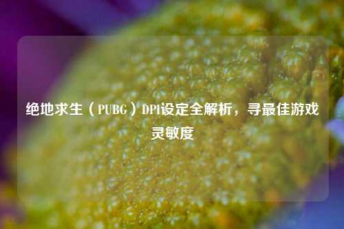 绝地求生(PUBG)DPI设定全解析,寻最佳游戏灵敏度 绝地求生(PUBG)DPI设定全解析,寻最佳游戏灵敏度