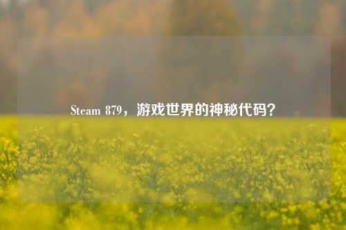 Steam 879，游戏世界的神秘代码？