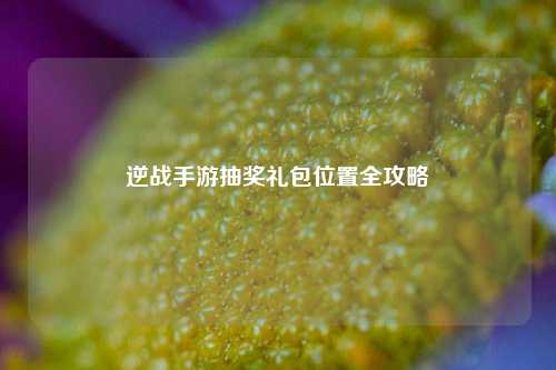逆战手游抽奖礼包位置全攻略