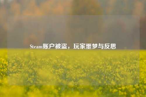 Steam账户被盗，玩家噩梦与反思
